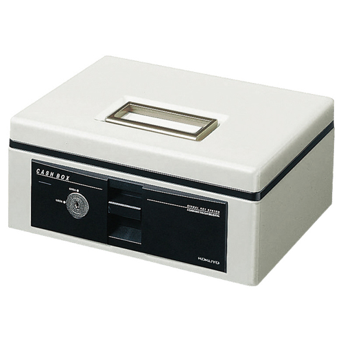 手提げ金庫スタンダードタイプ A5 W272×D215×H113mm ライトグレー 1台画像