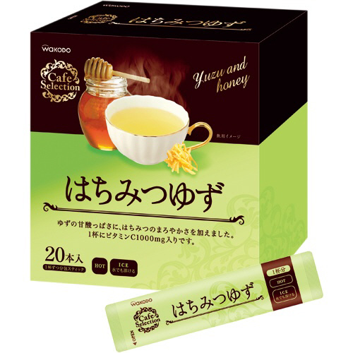 WAKODO　カフェセレクション　はちみつゆず　スティックタイプ　1セット(60本:20本×3箱)画像