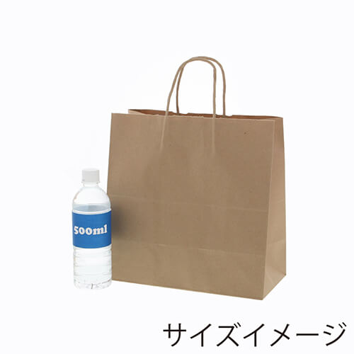 箱入り商品のギフトバッグにおすすめ！正面が正方形でマチが広めのクラフト製手提げ紙袋