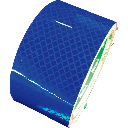 高輝度ﾌﾟﾘｽﾞﾑ反射ﾃｰﾌﾟ 45mm×5m ﾌﾞﾙｰ 1巻画像