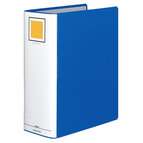 ﾁｭｰﾌﾞﾌｧｲﾙ(ｴｺ)片開き A4ﾀﾃ1000枚収容100mmとじ 背幅115mm 青 1ｾｯﾄ(10冊)画像