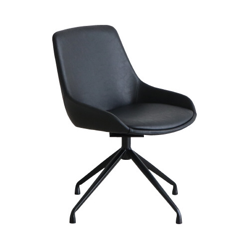 エデルラウンドチェア　ブラック画像