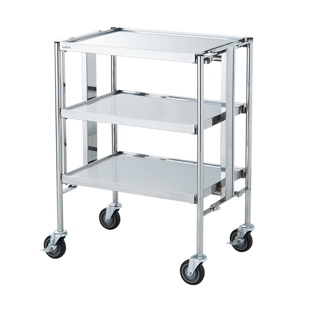 折りたたみ回診車 3段車 660×450×850mm画像