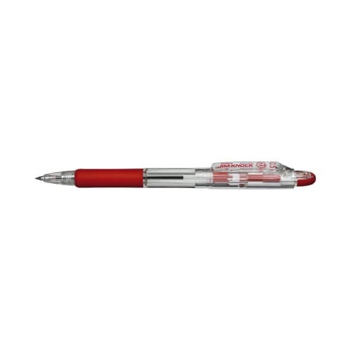 ノック式ボールペン　ジムノック０．５ｍｍ　赤