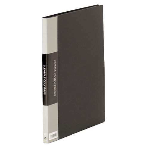 ｸﾘｱｰﾌｧｲﾙ ｶﾗｰﾍﾞｰｽ A4ﾀﾃ 20ﾎﾟｹｯﾄ 背幅14mm 黒 1冊画像