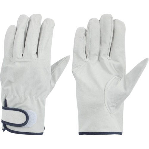 豚革 ｸﾚｽﾄﾏｼﾞｯｸﾃｰﾌﾟ付 L ﾎﾜｲﾄ 1双画像