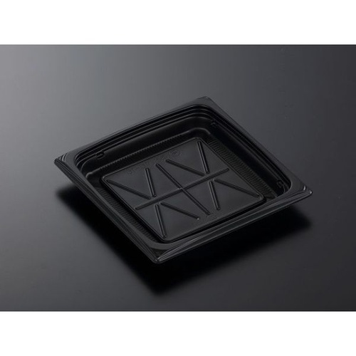 中央化学 軽食容器 CT葵 16-16 BK 本体画像