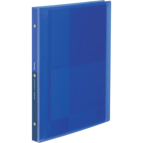 クリヤーブックグラッセル替紙式Ａ４　ブルー画像