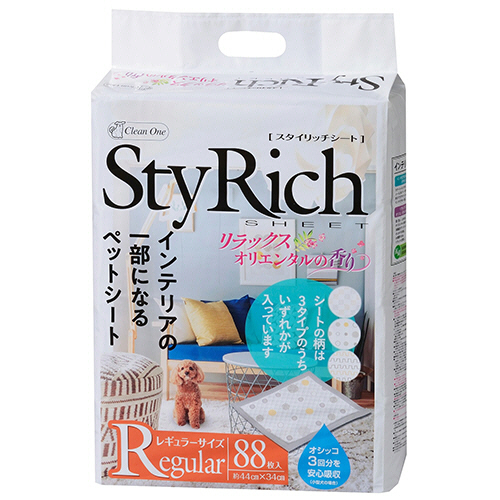 ｸﾘｰﾝﾜﾝ ｽﾀｲﾘｯﾁｼｰﾄ ﾘﾗｯｸｽｵﾘｴﾝﾀﾙの香り ﾚｷﾞｭﾗｰ 1ﾊﾟｯｸ(88枚)
