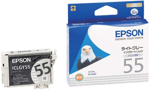 純正インク　ＩＣＬＧＹ５５　ライトグレー画像