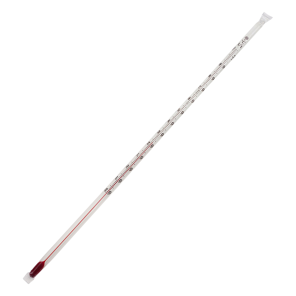 フッ素樹脂被膜温度計　-20～＋100℃　アルコール画像