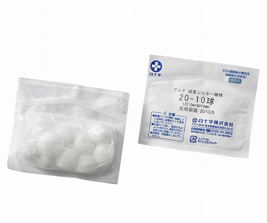 マルチ　滅菌シルキー綿球　Φ20mm　10球セット×40袋入画像