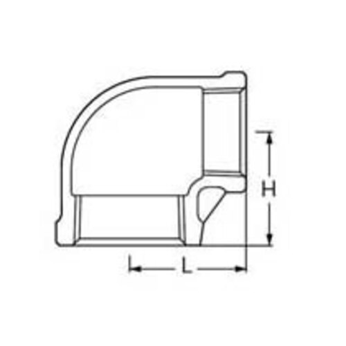 ｽﾃﾝﾚｽ継手径違いｴﾙﾎﾞ 1個