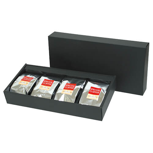 アルミ袋ギフト箱　４ヶ入　黒画像