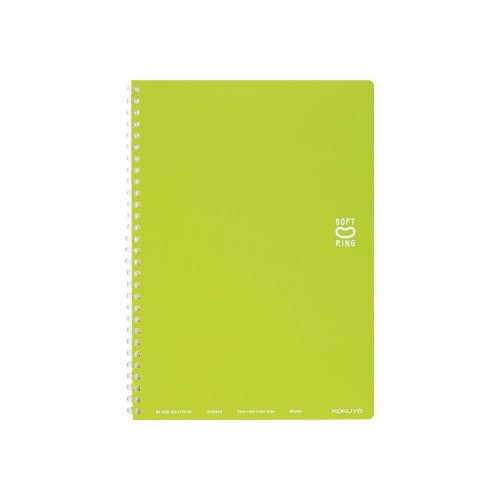 ソフトリングノート　セミＢ５ドットＢ罫　４０枚黄緑画像