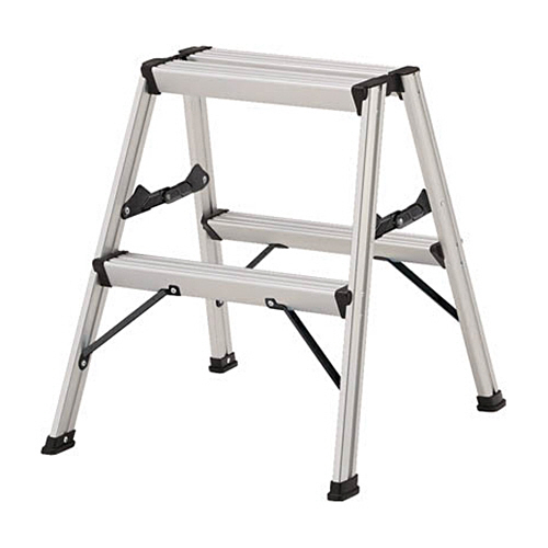 ｱﾙﾐ製踏台 2段 高強度型 ｼﾙﾊﾞｰ 1台画像