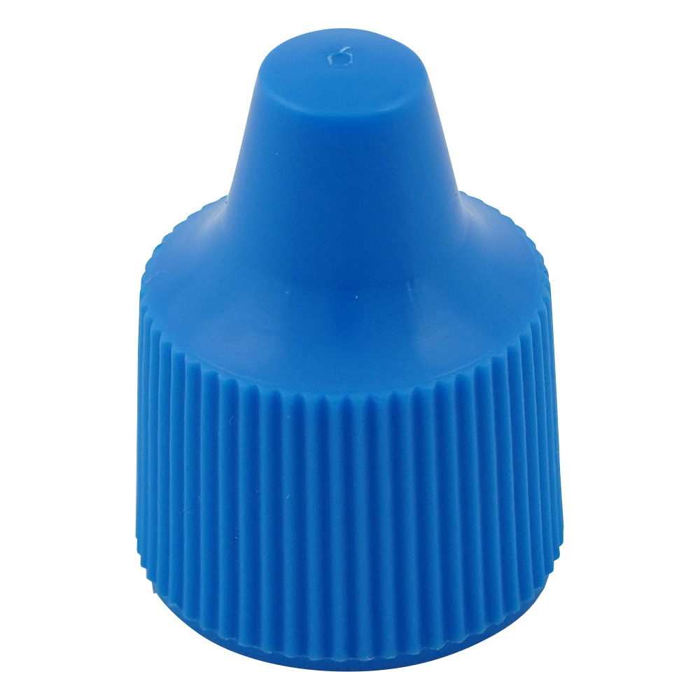 微量定量点滴びん用 キャップ 7・10・15mL用 青 1箱（100個入）画像