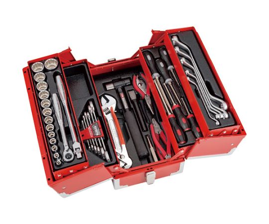 整備用工具セット ツールセット（メンテナンス用） レッド 間口433×奥行220×高さ240mm画像
