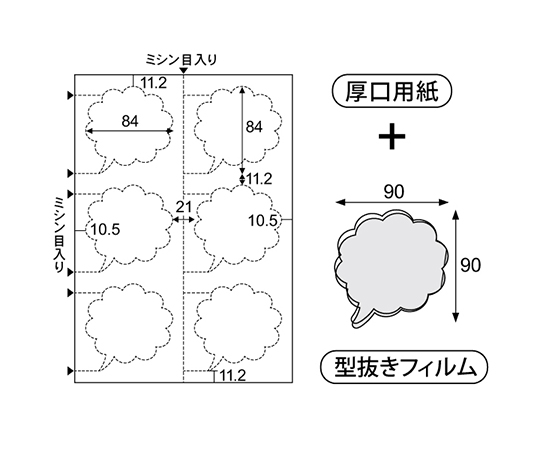 CPリーフ ラミPOP ふきだし 1パック（18セット入） カラフルなデザインのふきだし型ラミネートパッケージが正面を向いている状態
