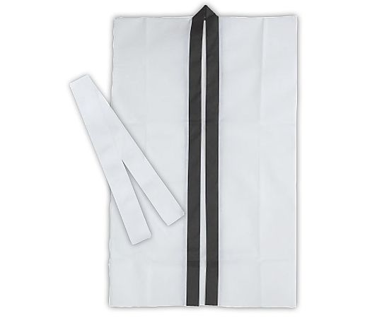 ロングハッピ不織布 白 S(ハチマキ付)画像