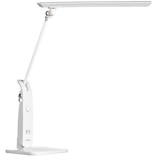 LEDﾃﾞｽｸﾗｲﾄ ｽﾀﾝﾄﾞ式 14W 1350Lx ﾎﾜｲﾄ 1台画像