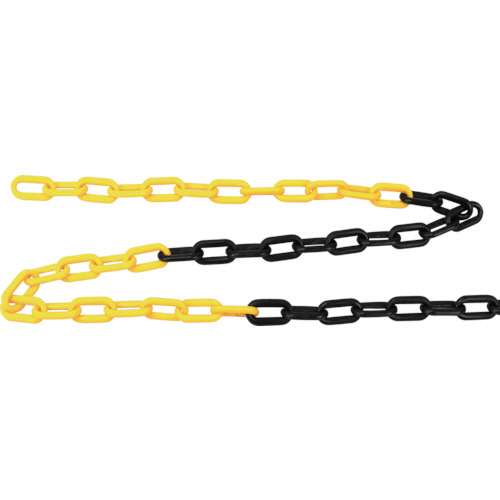 ﾌﾟﾗﾁｪｰﾝ 黄/黒 6mm×6m 1本画像