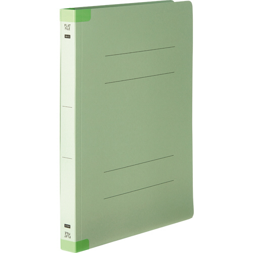 ﾌﾗｯﾄﾌｧｲﾙ(背補強) 厚とじ A4ﾀﾃ 250枚収容 背幅28mm ｸﾞﾘｰﾝ 1ﾊﾟｯｸ(10冊)画像