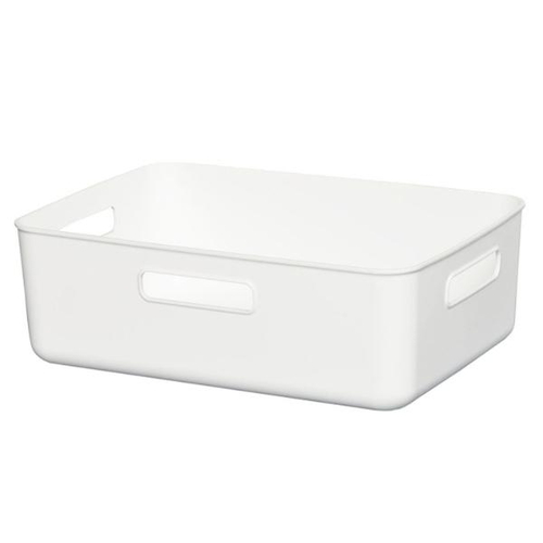 収納ケース　やわらかBOX　ワイド　浅型　W　ホワイト画像