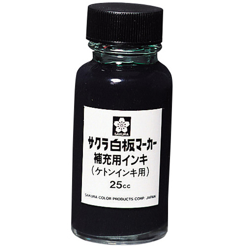 白板ﾏｰｶｰ補充ｲﾝｷｹﾄﾝﾀｲﾌﾟ 25ml 黒 1ｾｯﾄ(10個)