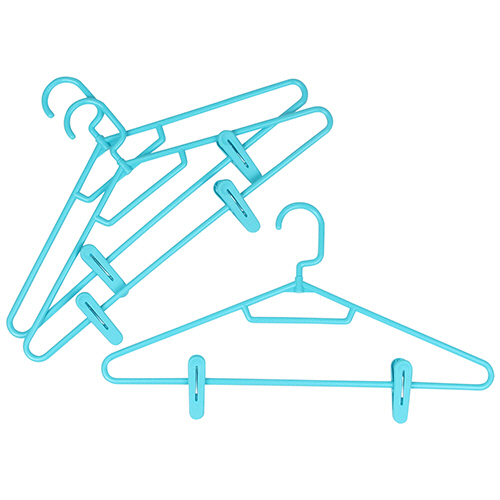 ｽﾏｰﾄﾊﾝｶﾞｰｸﾘｯﾌﾟ付 ﾌﾞﾙｰ 1ﾊﾟｯｸ(3本)画像