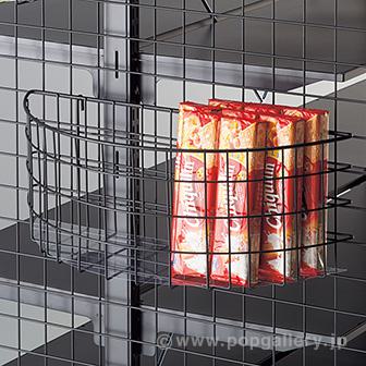 ネット用半円カゴ（シート付）W550（ブラック）画像