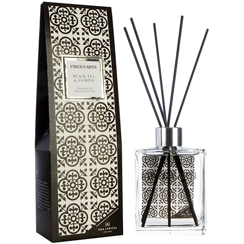 FIRED EARTH ﾘｰﾄﾞﾃﾞｨﾌｭｰｻﾞｰ ﾌﾞﾗｯｸﾃｨｰ&ｼﾞｬｽﾐﾝ 本体 180ml 1ｾｯﾄ画像