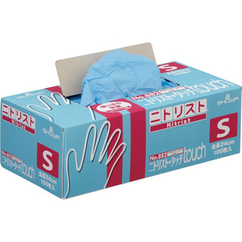 ニトリスト・タッチ１００枚入　ブルー　Ｓ　１箱画像
