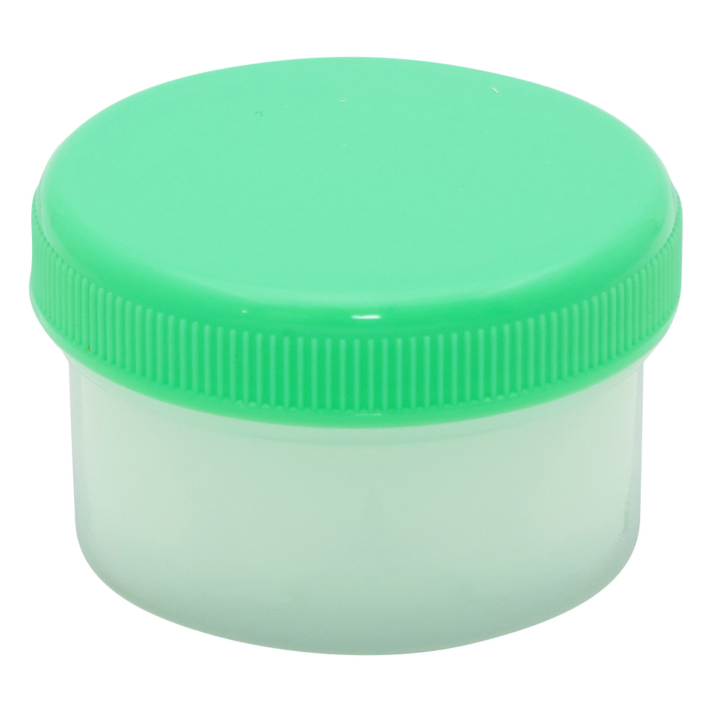 増量丸底プラツボ　未滅菌　24mL　緑　100個入画像