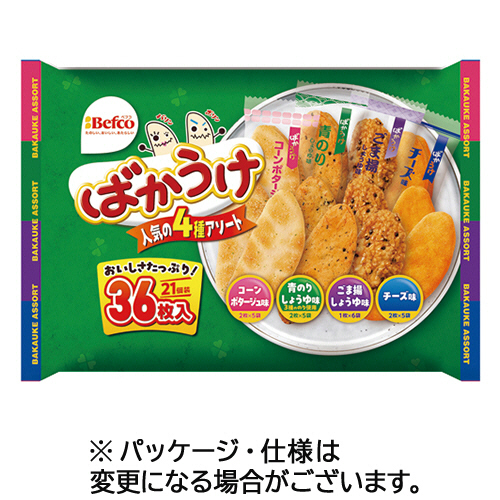 ばかうけｱｿｰﾄ 1ﾊﾟｯｸ(36枚)画像