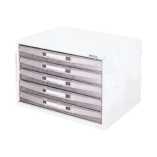 アバンテレターケース　Ａ４ヨコ型　浅型５段　白画像