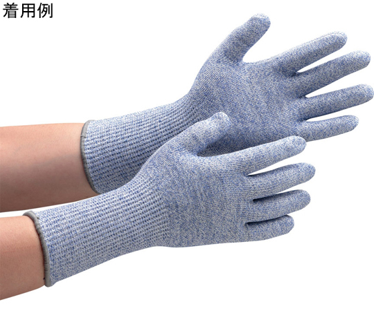 耐切創性手袋 カットガードF102NF ブルー ロング Lサイズ画像