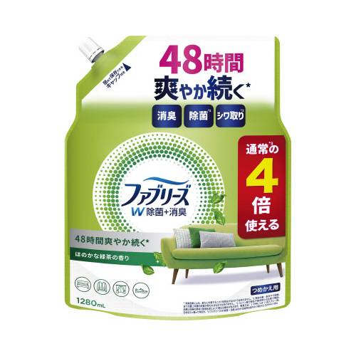 ファブリーズＷ除菌　緑茶の香り替４回　１２８０ＭＬ画像