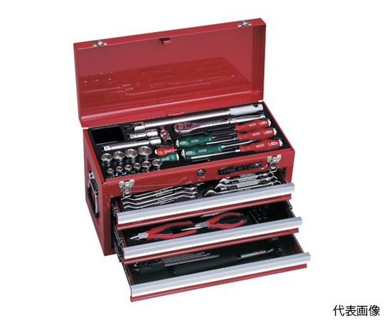 整備用工具セット ツールセット 差込角12.7mm 58点セット シルバー画像