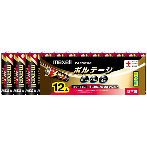 ｱﾙｶﾘ乾電池 ﾎﾞﾙﾃｰｼﾞ 単3形 1ﾊﾟｯｸ(12本)画像