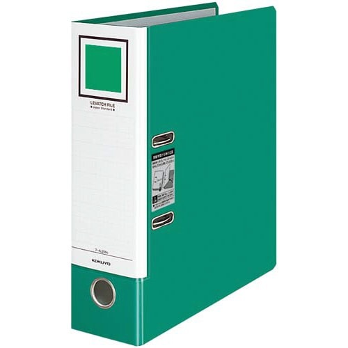 レバッチファイル　Ａ４縦　背幅９３ｍｍ　緑　５冊画像