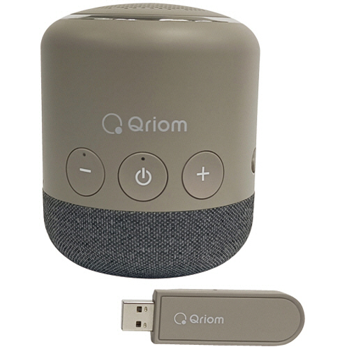 Qriom ﾃﾚﾋﾞ用お手元ｽﾋﾟｰｶｰ ﾍﾞｰｼﾞｭ 1台