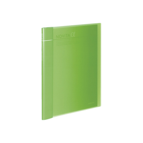 クリヤーブックα＜ノビータα＞（追加式）黄緑画像