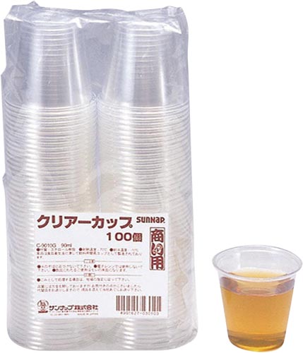 クリアーカップ３オンス（９０ｍｌ）　１００個入×５画像