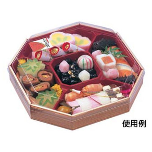 仕出し弁当容器 WUかん合-830 身丈 わっぱ エフピコ 上から見下ろした状態で、素材の質感が際立つ容器
