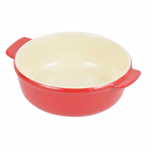 グラタン皿 オーブンシェフ 耐熱丸深皿15cm レッド画像