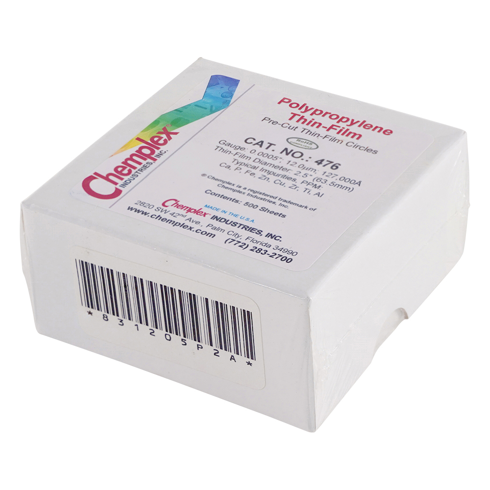 プロレンフィルム（円形カット）12μm 1箱（500枚入）画像