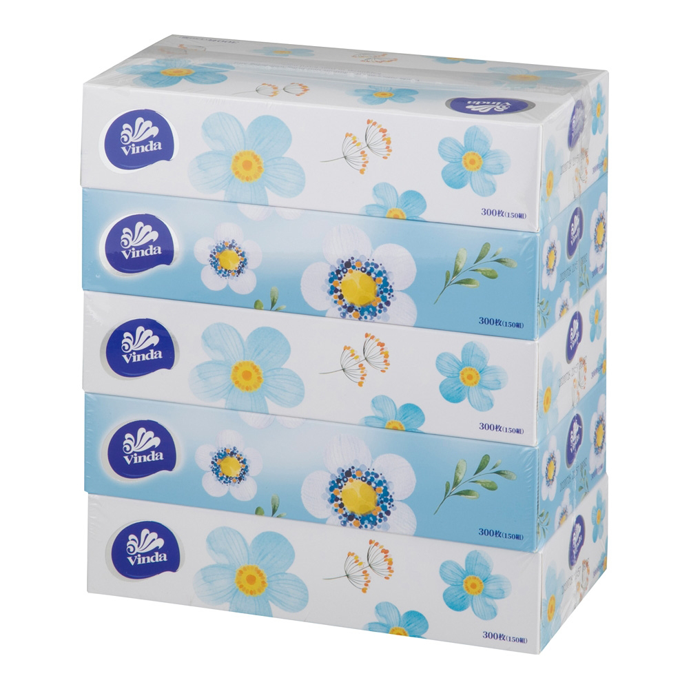 ティッシュペーパー ボックスタイプ 5個×16パック入画像