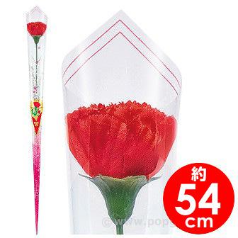 カーネーションかすみイラストラップ（大）画像