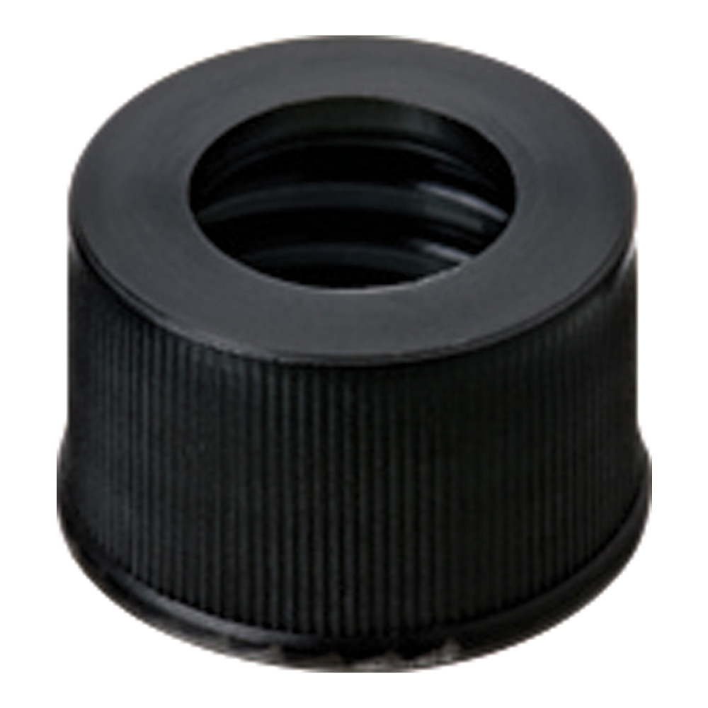 オートサンプラー用バイアル用 黒キャップ+セプタム（PTFE/ゴム） 1袋（100個入）画像